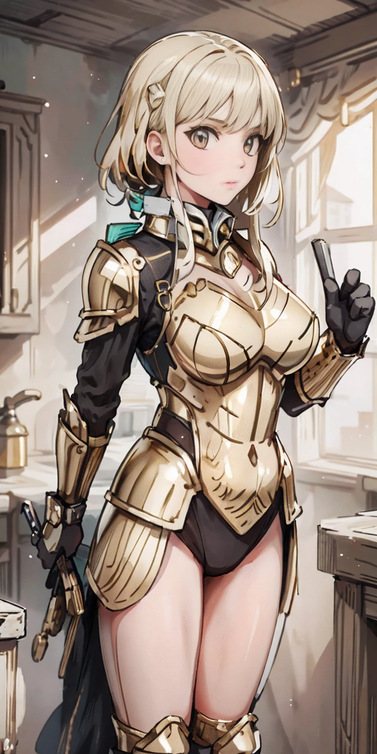 (gold and white armor:1.2)