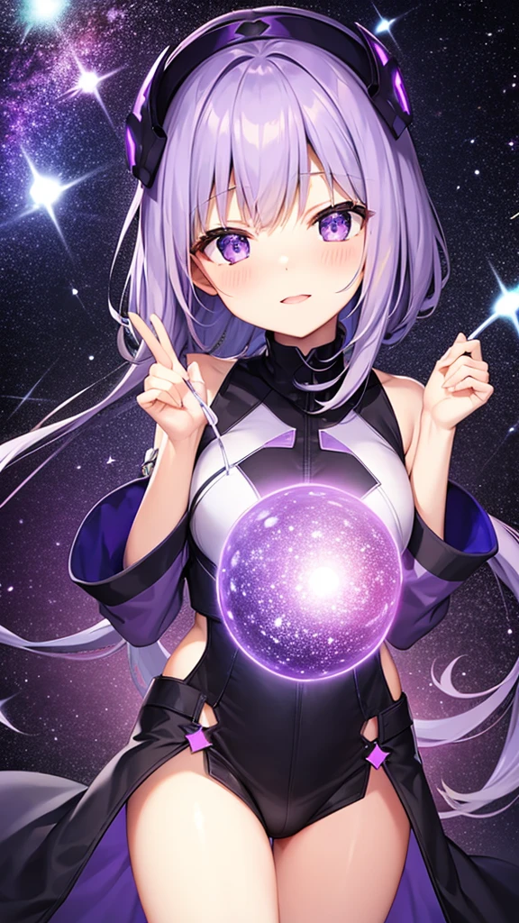 Galaxy with purple color