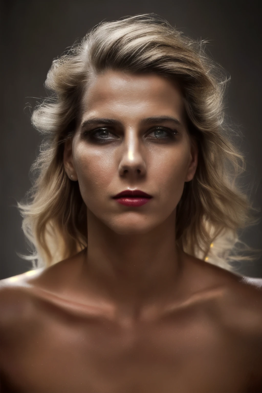 best quality,,(close up portrait:1.1) of (sks woman:1.1 LaGermania),(bold:1.1),(bright colors:1.1),(Peter Lindbergh),(vivid colors),(photorealistic),(strong emotions),(dramatic lighting),(intense gaze),(fine details),(high resolution),(studio lighting),(dynamic composition),(sharp focus),(masterpiece:1.2),(ultra-detailed),(Flora Borsi's style),(unique perspective),(powerful expression),(striking contrast),(flawless skin),(fierce and confident), (fashion forward), slavic, seductive eyes, i can not believe how beautiful she is