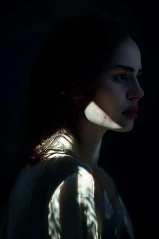 mejor calidad,ultra detallado,realista,photorealista:1.37,fallen angel,Hermosos ojos detallados,hermosos labios detallados,alas oscuras,pale skin,moda vintage,ethereal atmosphere,religious iconography,halo dorado,expresiones sutiles,Inquietantemente hermoso, cifra,ciudad en ruinas,contraste entre la luz y la oscuridad,gloomy clouds,Luz suave y brillante,dramatic composition,aura misteriosa,colores vibrantes,surreal fantasy,pinceladas expresivas,emociones conmovedoras,serene and melancholic,Emphasis on textures,presencia divina,symbolism of redemption and rebellion,pose graciosa y elegante,mirada cautivadora,matices siniestros,contraste entre belleza y decadencia,detalles intrincados,presencia imponente,emociones complejas,inocencia perdida,atmospheric lighting,sombras profundas,sinister atmosphere,plumas caidas,alas destrozadas,sad expression,Belleza de otro mundo
