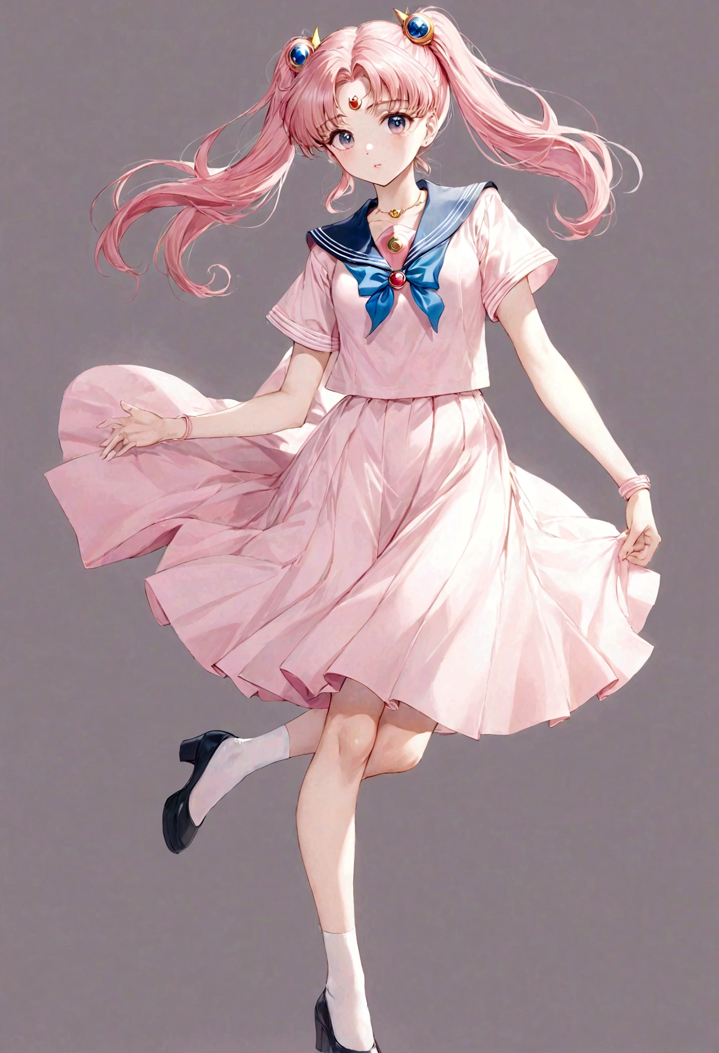 Sailor Moon Sailor Moon,whole body,Simplicity,Pink Hair