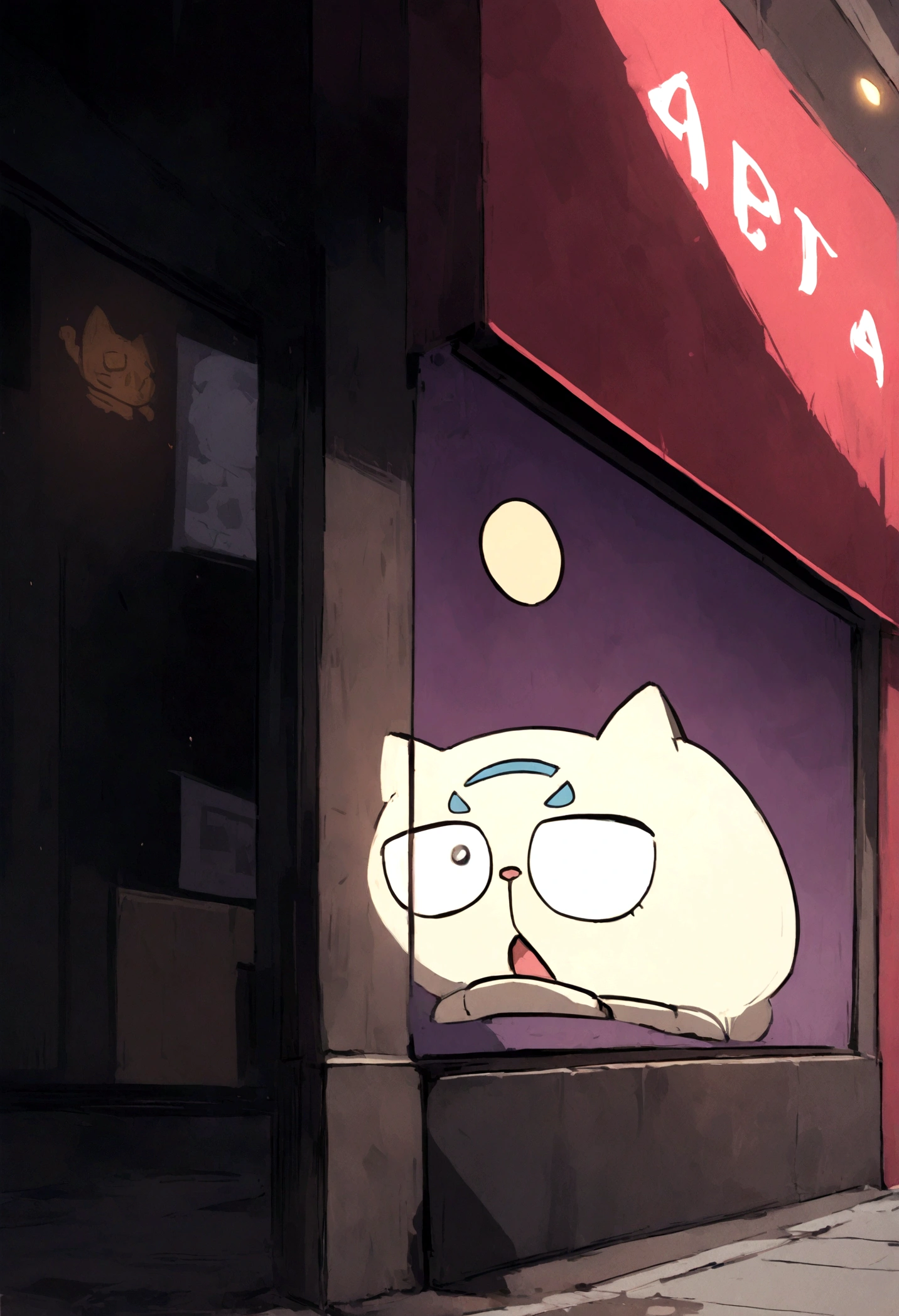 Take a cartoon cat and make a logo.