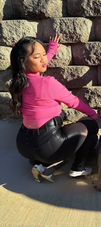 araffe naked woman sitting on the ground next to a wall with no clothes on the thickest ass ever, thicc, nicki minaj curvy, she has a jiggly fat round belly, skinny waist and thick hips, profile image, shot from the back, insanely inflated hips, big booty, view from the back, from the back, from the side, widest hips, seen from behind, viewed from behind, view from behind, view from the back, shot from the back, half asian, pov from rear, shot from behind, thicc, view from back, photographed from the back, photo from behind, backview, seen from the back, thick thighs, beautiful thick female, thick body, curvy accentuated booty, filipina, beautiful girl, big ass, huge ass, bbw, from behind, thick, thick thighs, wide hips, bbw, big ass, sideboob, giant ass, back view, big butt, round butt, tight underwear, underwear halfway off, underwear taking off, grabbing ass, ass spilling over underwear, too thick for clothes, underwear only, NAKED, no pants, squat ripping through pants, fat ass no clothes on, NO PANTS 