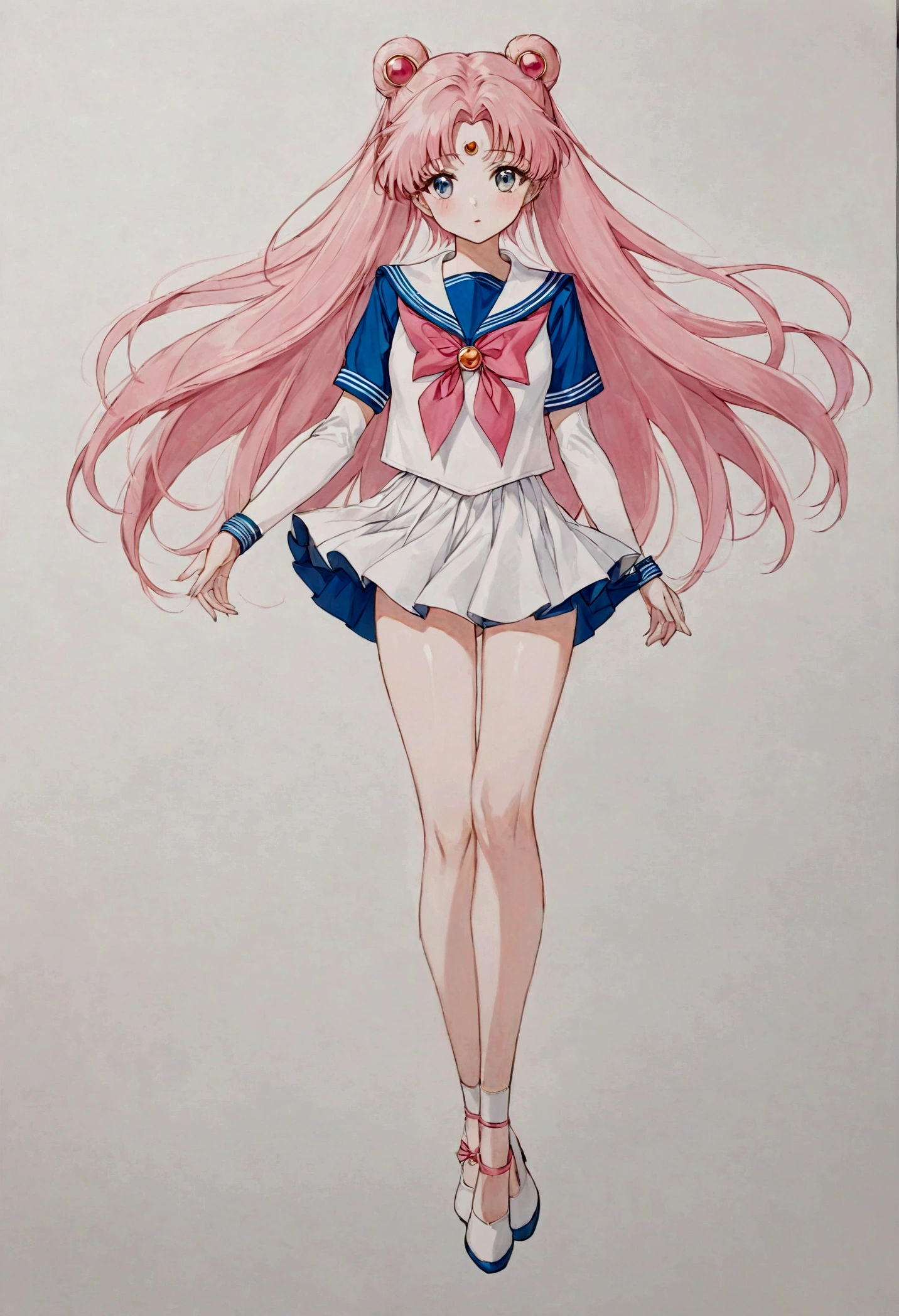 Sailor Moon Sailor Moon，whole body，Simplicity，Pink Hair