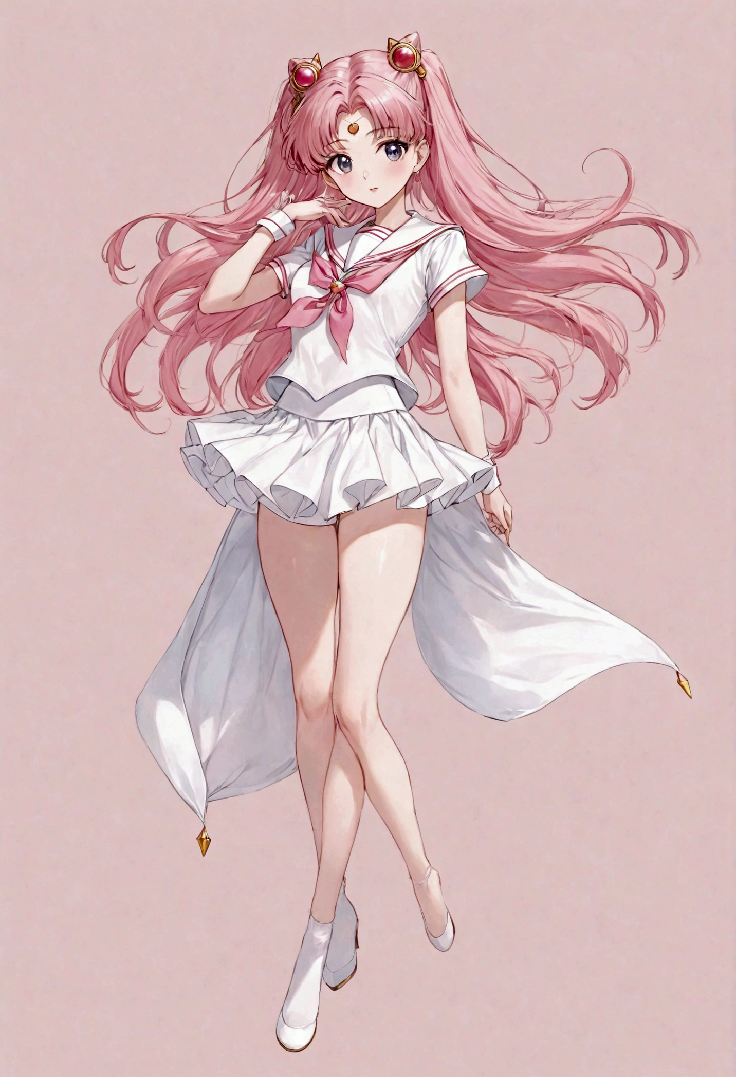 Sailor Moon Sailor Moon，whole body，Simplicity，Pink Hair