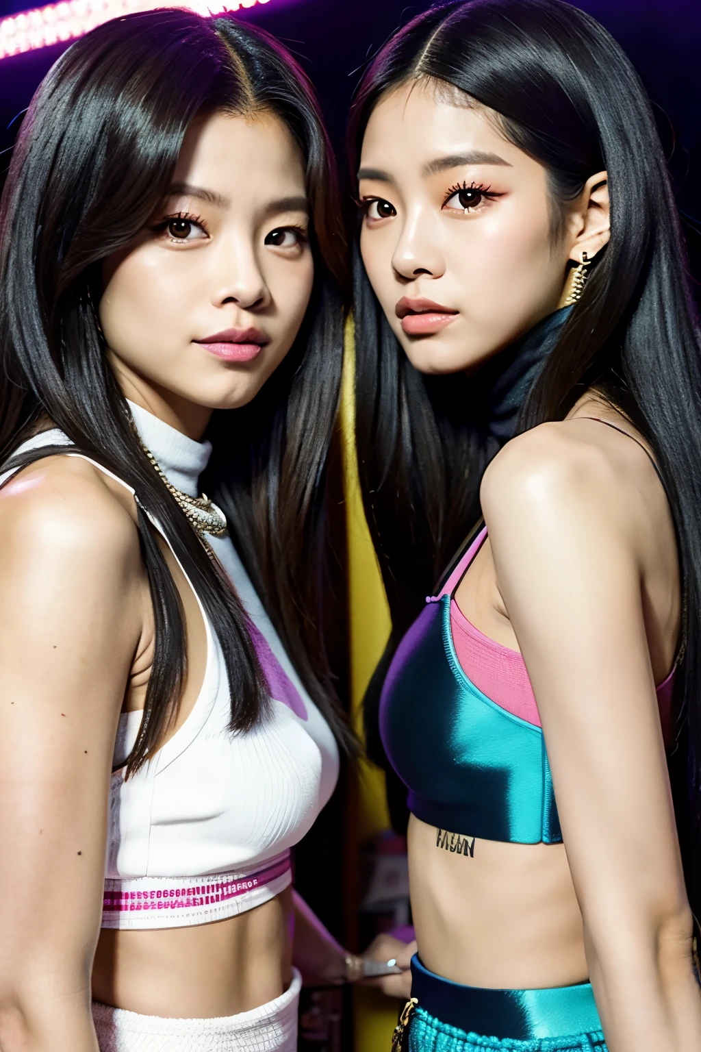 Lisa manobal y kim jennie de blackpink besando y tocandose sus pesones