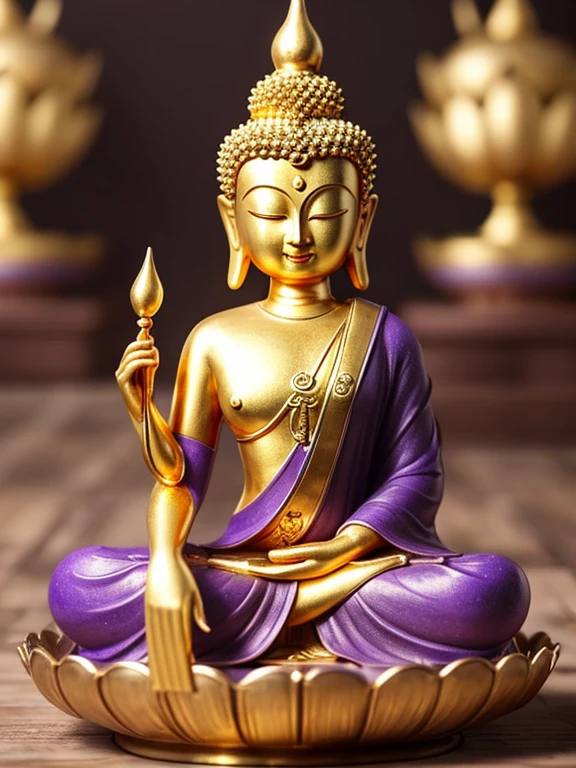 (Buddhist paradise、Gold Dust、Silver、Ruri、agate、Several large purple crystals)、Kannon Bodhisattva、Amitabha is coming、Golden aura shining、白Silver色の明るい世界、Flowers are blooming all over the place、Seated on a lotus pedestal、Official artwork、(masterpiece、highest quality、High resolution、8k)、The composition is excellent、