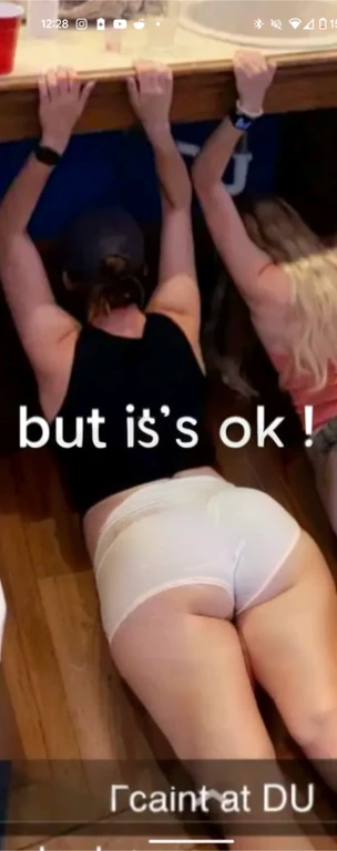 there is a woman laying on the floor with her legs up, her back is to us, booty shorts, exposed thighs!!!, tiktok video, obviously drunk, on knees, thighs!!!!!!, she is laying on her back, passed out, leaked footage, oops, laying on her back, pawg, ots shot, exposed thighs, somewhat bent over, thighs, beautiful girl, big ass, huge ass, bbw, from behind, thick, thick thighs, wide hips, bbw, giant ass, back view, big butt, round butt, tight underwear, underwear halfway off, underwear taking off, grabbing ass, ass spilling over underwear, too thick for clothes, big ass, vpl, gigantic thick ass, not nsfw, naked, back view, laying down, no pants or shorts, huge ass ripping pants