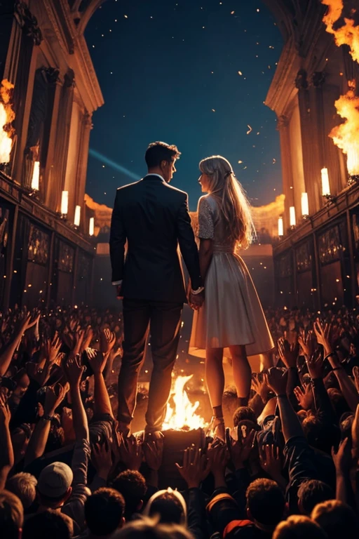 Men in hell join hands with women in heaven
