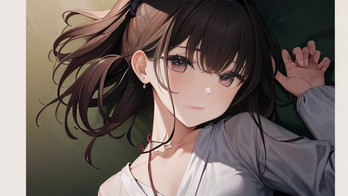 (masterpiece、最high quality), high quality, Absurd, High resolution, Ultra-detailed, it's complicated, Beautiful woman, One Girl, A chest that's about to burst, Looking at the audience, From the back, look back, Butt, Toned Up, leggings, High waist pants, Yoga pants, Purple Hair, Pink Eyes, sunglasses, Hair between the eyes, Outdoor, SF, city,赤と金のleggings