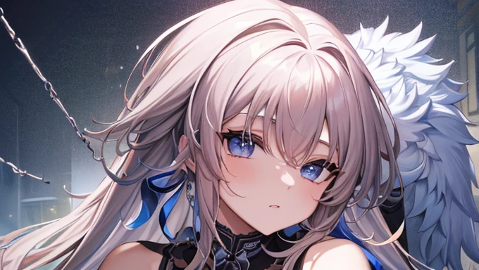 (masterpiece、最high quality), high quality, Absurd, High resolution, Ultra-detailed, it's complicated, Beautiful woman, One Girl, A chest that's about to burst, Looking at the audience, From the back, look back, Butt, Toned Up, leggings, High waist pants, Yoga pants, Purple Hair, Pink Eyes, sunglasses, Hair between the eyes, Outdoor, SF, city,赤と金のleggings