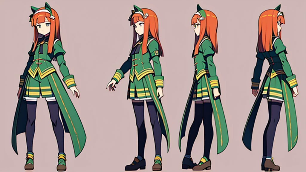 full body, three sided view:1.3, simple background,