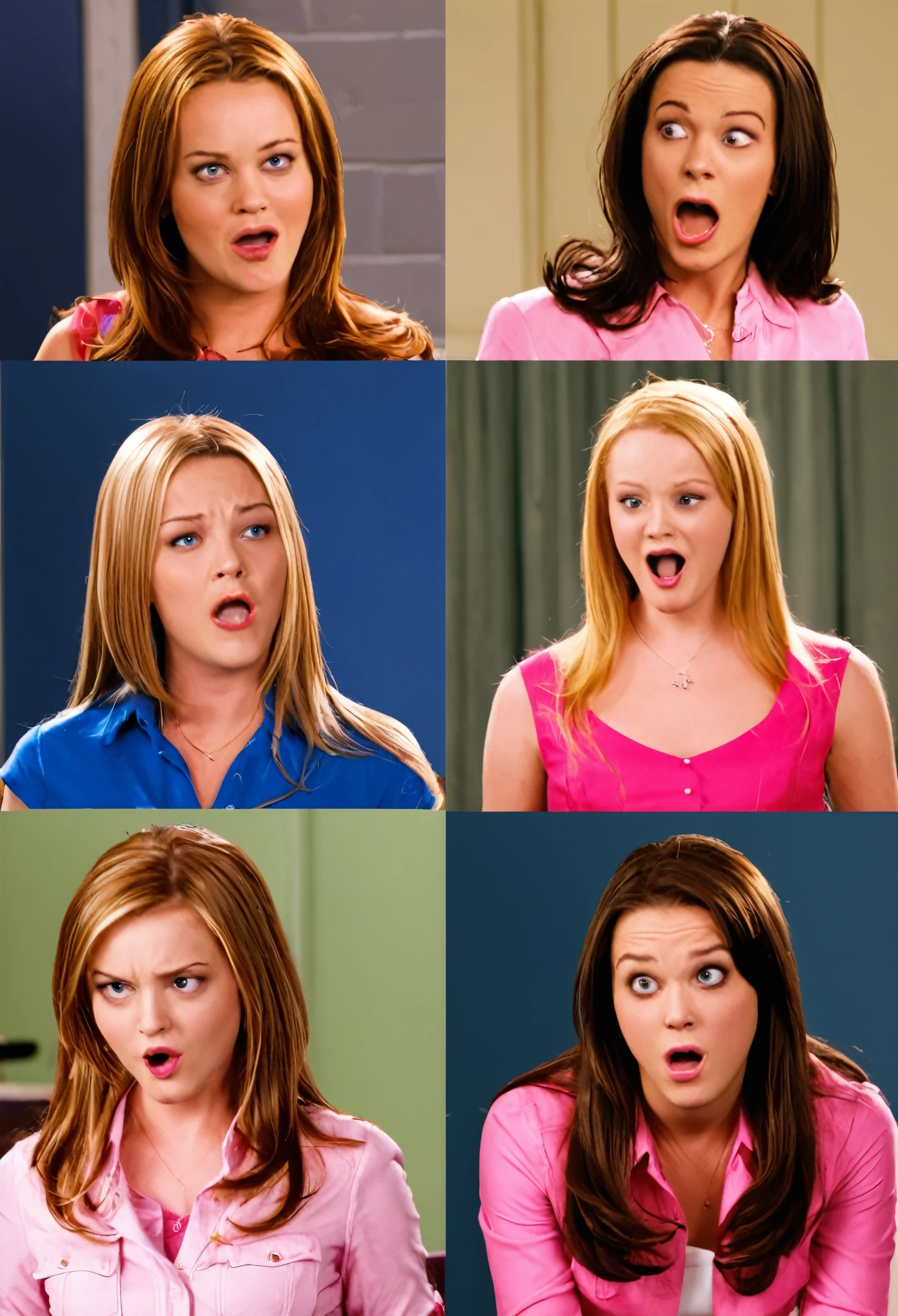 Mean girls, mocking gestures,