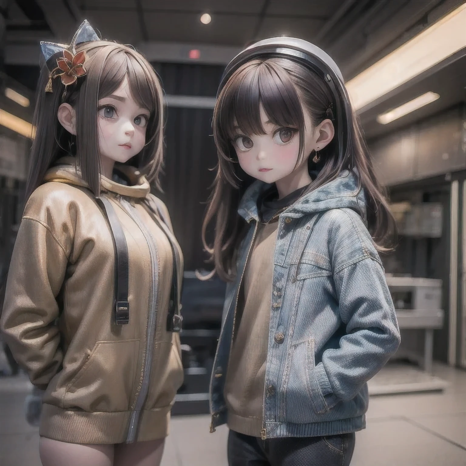 （（（Mean  1  Girls）））Linen future spacesuit
