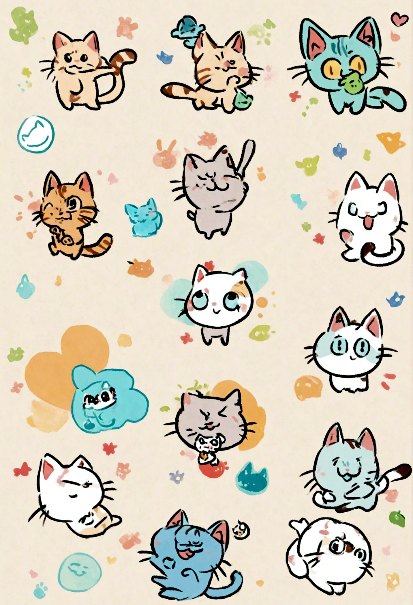 Take a cartoon cat and make a cool logo.
