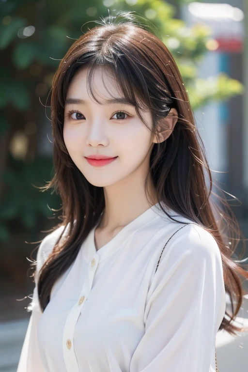 realism, Beautiful young Korean woman, Young Asian Woman, Young and adorable Korean face, Lee Ji-eun, South Korean actress, smile Dark