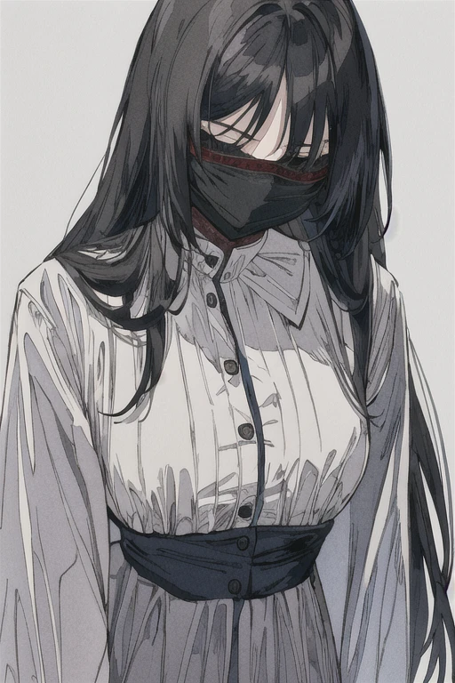 (masterpiece, best quality, high quality, highres, ultra-detailed), 1girl, blindfold