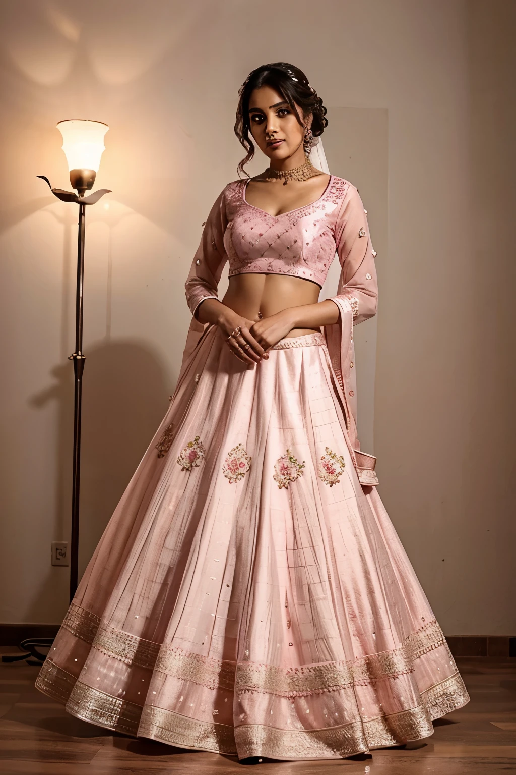 Bridal lehenga rose pink colour