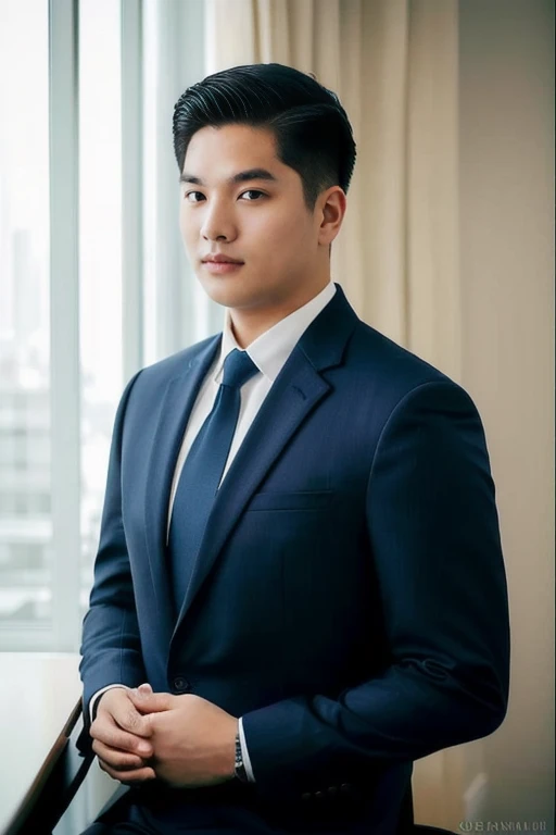 Aarav man in a blue suit sits on a chair in the room., Darren Quach, Reuben Wu, Jeremy Cheng, Damian Tran, New Kevin, professional profile picture, Christopher Chao, Brian Sum, David Luong, Steve Zheng, Andrew Thomas Wang, Corporate portrait, Ryan Jia, organizational wear and tear, professional Corporate portrait, Peter Xiao, Justin Sun