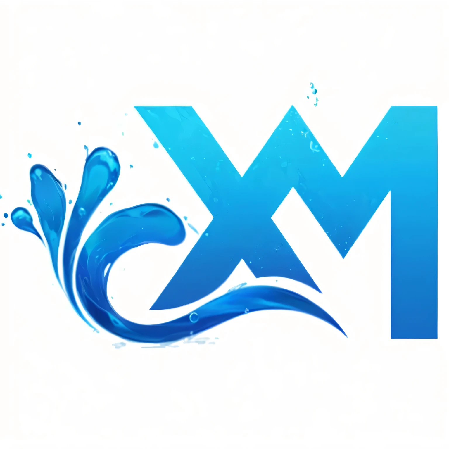 a blue and white logo with water splashes on it, alex malveda, xparticles, avatar image, x logo, dmt water, adriana dxim, water manipulation, profile image, xkung work, by Luis Miranda, business logo, watercooling, xqcow, aquasixio, detailed image, maximalsm, alex miranda, water element I want to export a PSD file with the best quality