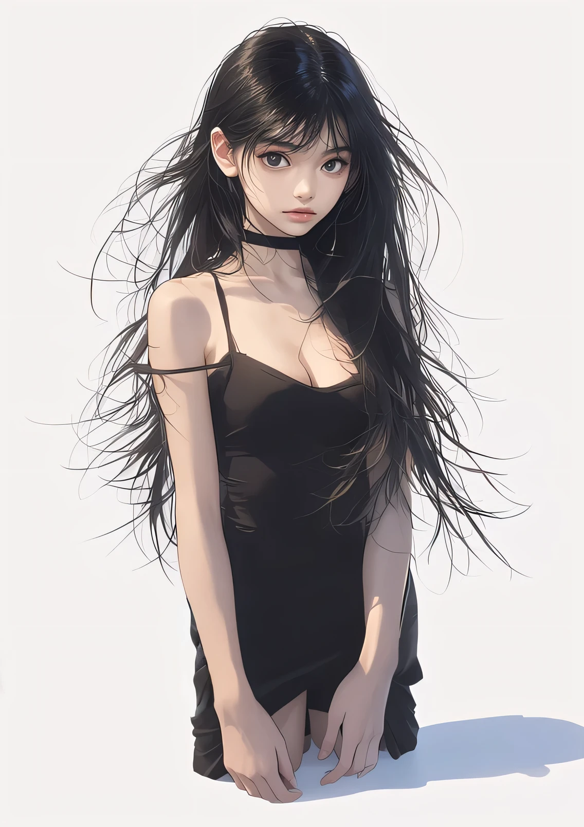 anime,Black fabric,