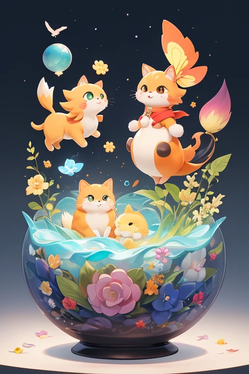 best quality,Super detailed,Realistic,(像素Art,概念Art:1.2),humor,天馬行空的imagination,quirky style,Cartoon creatures,Crazy combination,chaotic scene,,creativity,Art,mixed species inspiration,Pokemon style,Love to play、whimsical、Colorful、Playful、imagination、Mysterious atmosphere、Cute characters、unique design、fictional animals、eye-catching、Attention to detail、Colorful、expressiveness、Entertainment、Unconventional、Stimulate、various kinds,animal diversity,harmonious relationship,peaceful coexistence,animal world,Art表現,Beautifully illustrated creatures,Amazing fusion,hybrid animals,Unusual biological pairings,口袋妖怪Art風格,數碼寶貝關鍵Art,杉森健Art,Maki Haku,位圖Art,釋放imagination,charming depiction,Case,Interesting visual storytelling,Rich creativity,Wonderful composition,自然的Art靈感,迷人的Art作品,Rich narrative,whimsical的故事,Playful的詮釋,富有imagination的設置,獨特的Art表達,Lively and dynamic,images full of energy,stunning details,精心製作的Art品