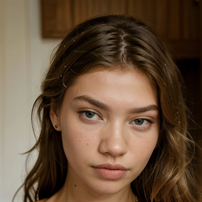 retrato de uma linda mergulhadora ( Stella Maxwell) debaixo d&#39;Water, olhos perfeitos, rosto perfeito, texturas de pele perfeitas, decote profundo, perfect hands, dedos perfeitos