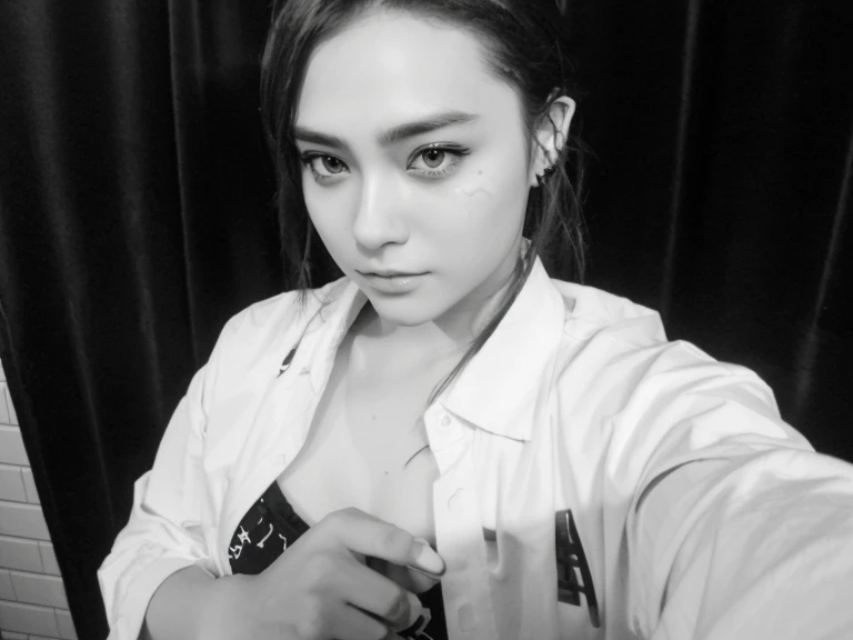 Create this photo in anime style with savind facial features