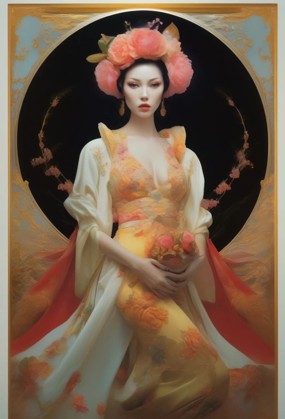 Shuji Terayama's poster, Suehiro Maruo's style is poignant, weird, slightly uneasy, surreal, super detailed,
Woman with baby in arms, wlop and Andrei Ryabovich, Natalie Shaw, Natalie Shaw Tom Bagshaw, inspired by Ray Caesar, James Gee Eun and Wop, Tom Bagshaw and Sabas Aptrus, Beautiful and Creepy, Stefan Gesell, Photography by Alexei Kurilev, Yuri Shodev and Tom Bagshaw