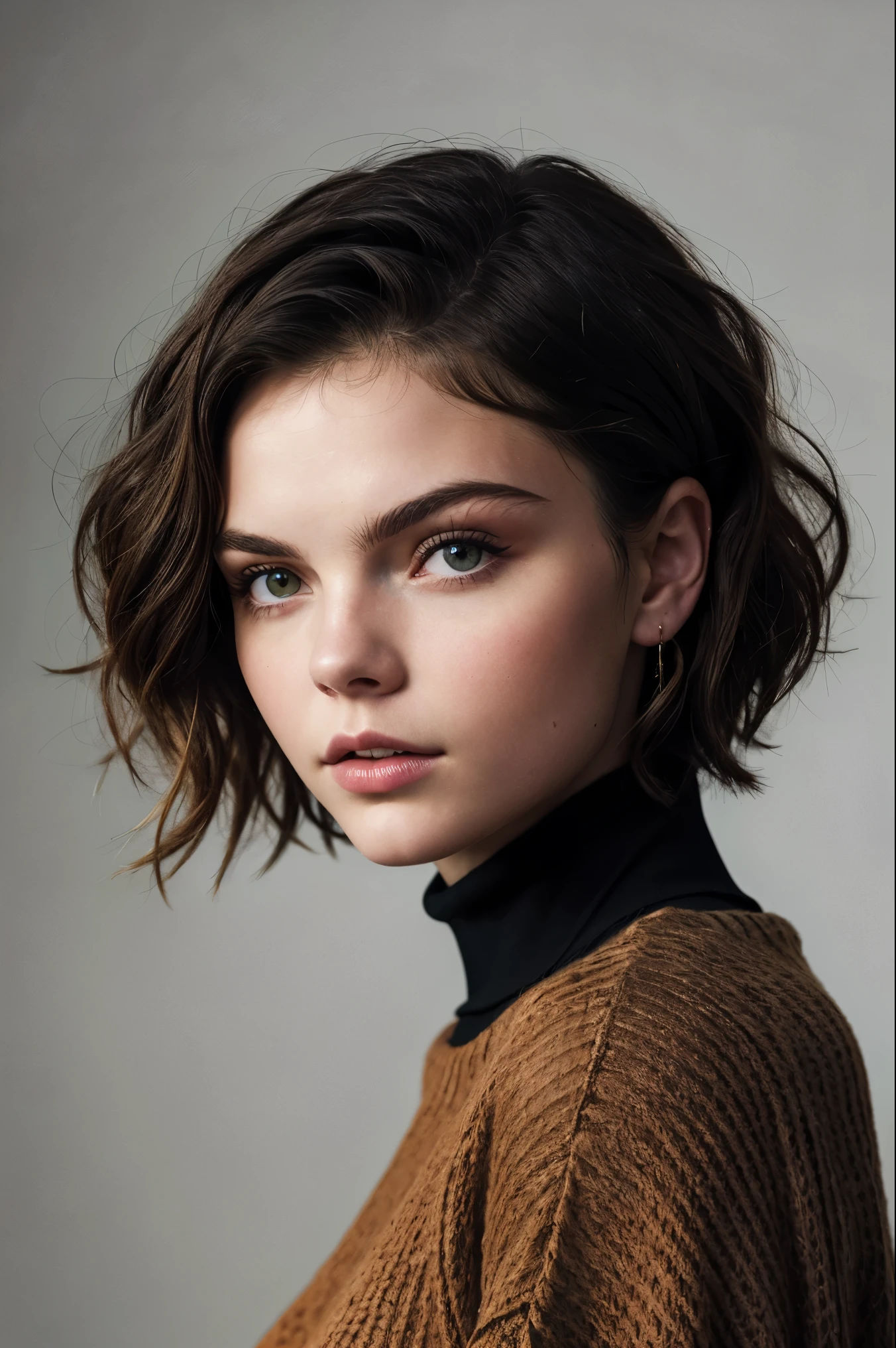 Camren Bicondova, A stunning intricate full color portrait of (sks woman:1),
wearing a black turtleneck, sweater dress,
epic character composition,
by ilya kuvshinov, alessio albi, nina masic,
sharp focus, natural