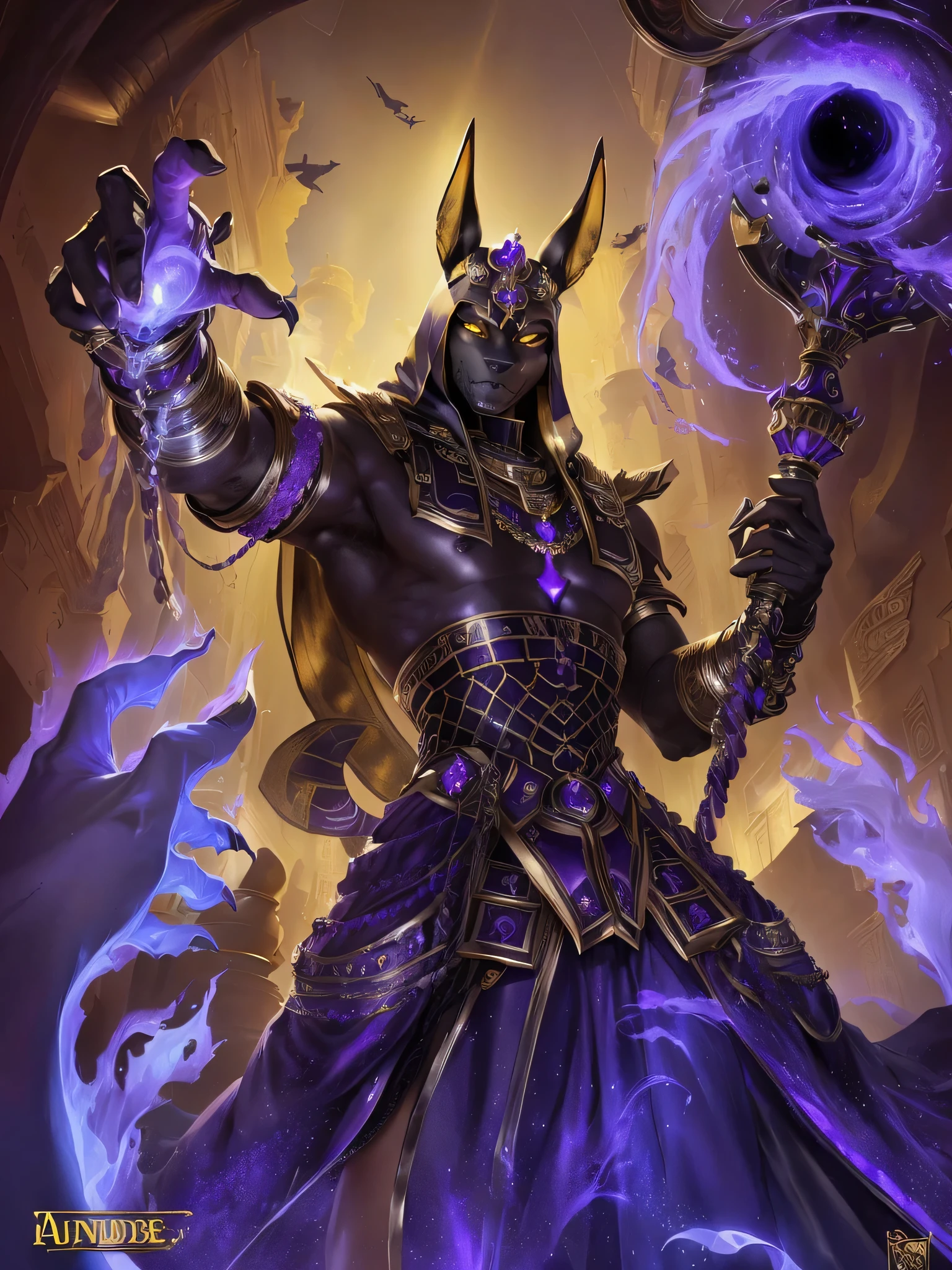 Purple Anubis becomes purple Anubis,