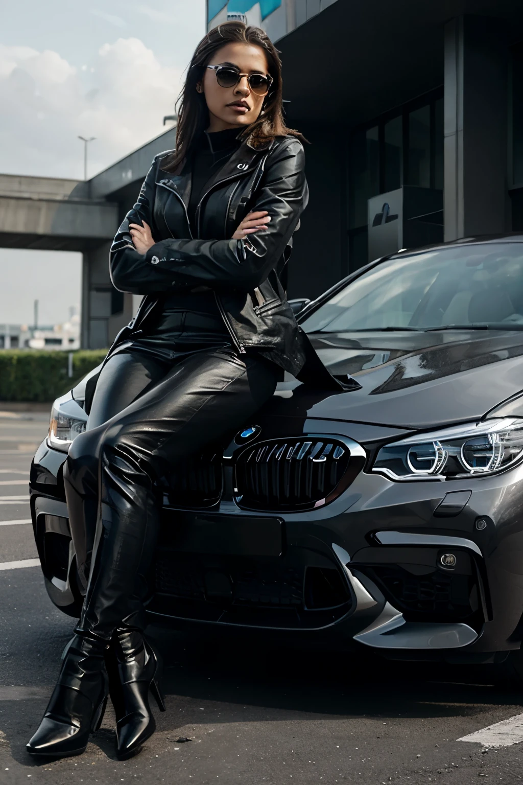Attitude background then BMW car with stylish design