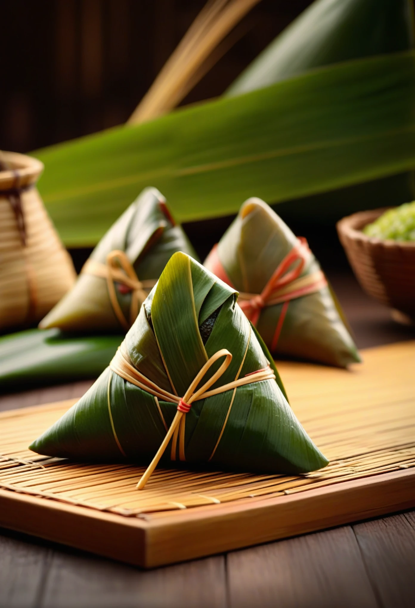 zongzi, no humans,blurry,depth of field,scenery,blurry background,, best quality,High Quality,realistic,RAW photo,masterpiece,8k,insane details,High detail,hyperdetailed, Lighting,Master Lighting,film grain,