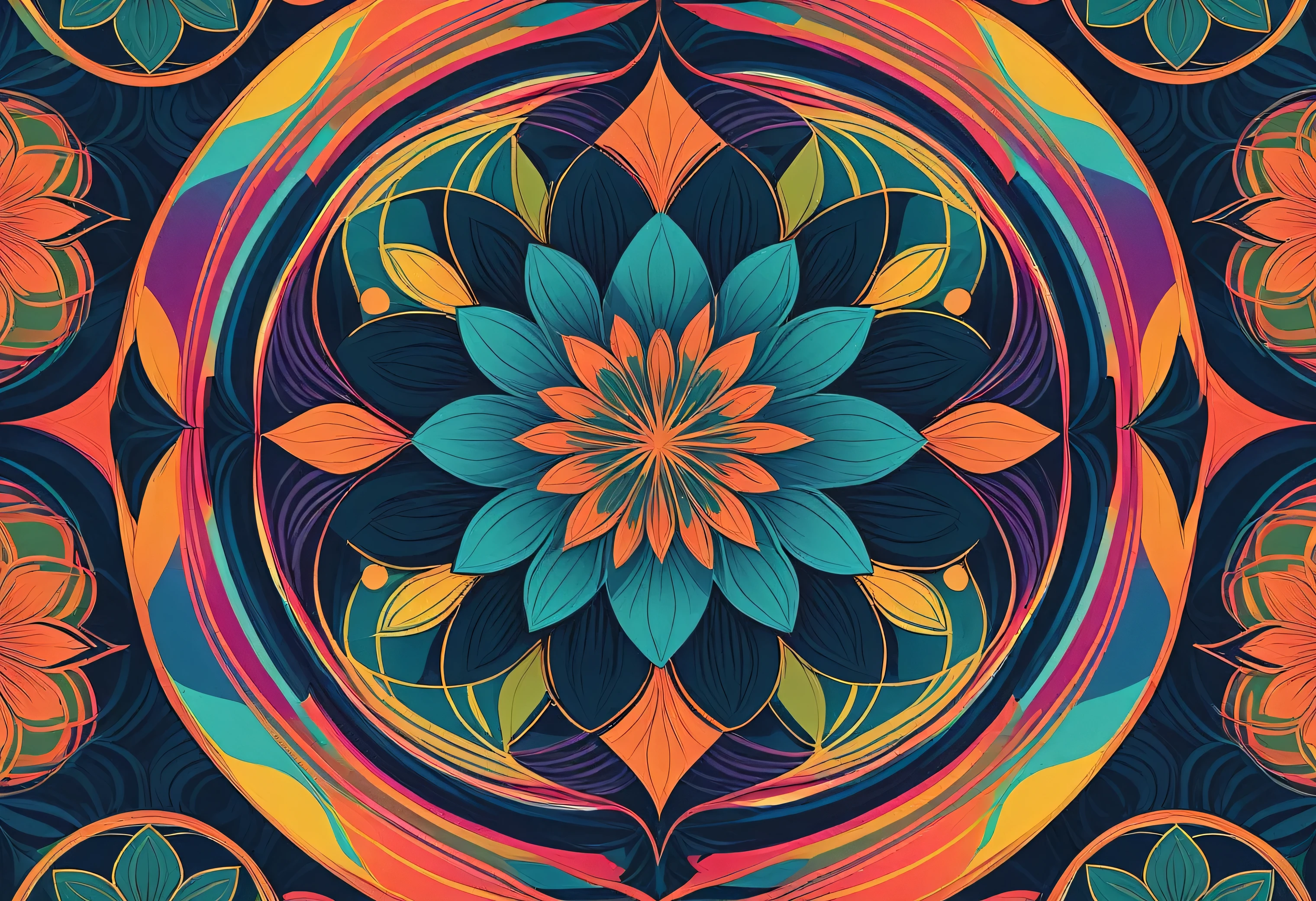 a colorful seamless repeat pattern, abstract minimalist geometric style, 8k, high resolution, intricate details, vibrant colors, clean lines, symmetry, balanced composition, captivating visuals, hypnotic, mesmerizing, elegant, refined, visually striking, modern, chic