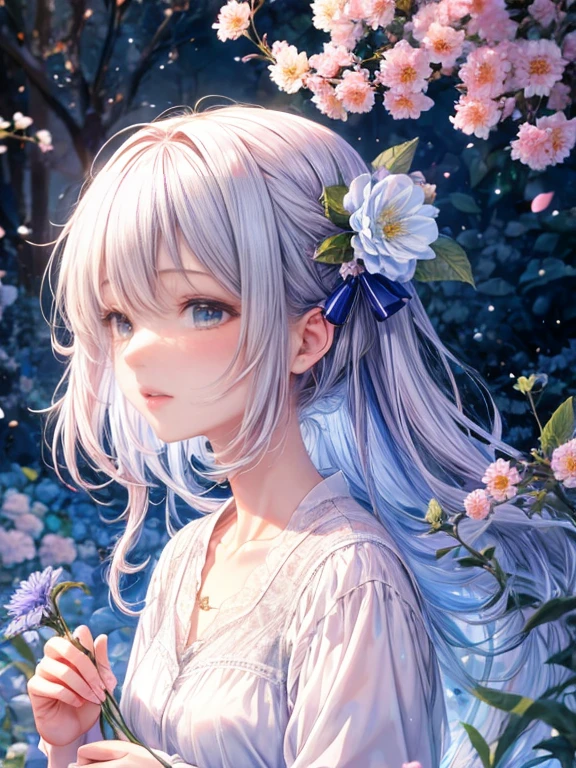 masterpiece:1.2, 8k, (highest quality,Super detailed,Realistic:1.37),One girl, Soft Light, たくさんのflowerで覆われたベッドに横たわるかわいい,柔らかく繊細なflowerびら,香りのよいflower,色とりどりのflowerが咲き誇る,摘みたてのflowerをベッドに散らした,Beautifully arranged flower arrangements,Romantic and dreamy atmosphere,鮮やかで鮮やかなflower色,Mr.々な種類と大きさのflowerでいっぱいのflower壇,美しいflower柄,High resolution,超High resolution,Studio Lighting,空中に静かに落ちるflowerびら,flower々The subtle play of light and shadow between,flowerびらの詳細な質感,鮮やかなflower々Contrasting pure white linen sheets,Pay close attention to detail,Colorful bokeh background,An aura of serenity and peace,flowerの美しさを完璧に捉えた,Artistic and fascinating composition,多Mr.なflowerの種類,A playful and whimsical atmosphere,Feeling surrounded by natural beauty,Calm and cozy atmosphere,丁寧に手描きされたflower,perfect realism,空気中に漂う強いflowerの香り.