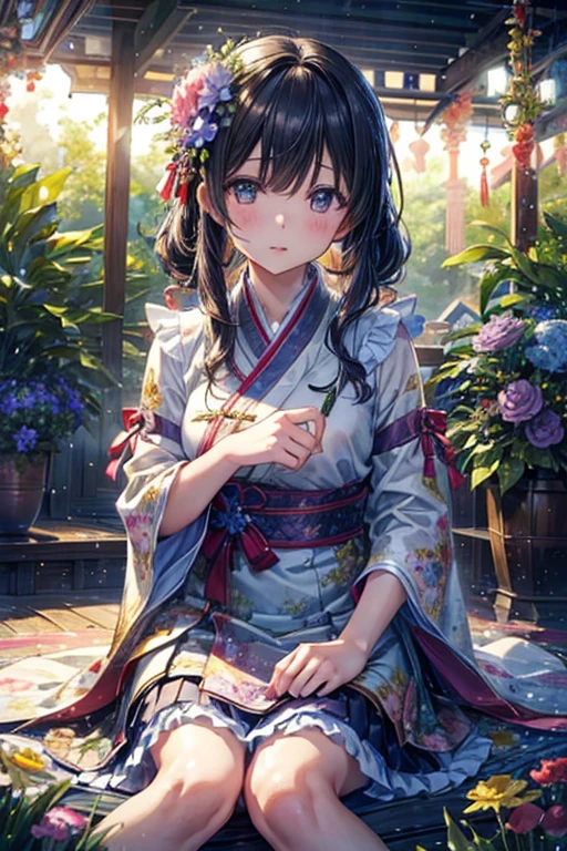 masterpiece:1.2, 8k, (highest quality,Super detailed,Realistic:1.37),One girl, Soft Light, たくさんのflowerで覆われたベッドに横たわるかわいい女の子,柔らかく繊細なflowerびら,香りのよいflower,色とりどりのflowerが咲き誇る,摘みたてのflowerをベッドに散らした,Beautifully arranged flower arrangements,Romantic and dreamy atmosphere,鮮やかで鮮やかなflower色,Mr.々な種類と大きさのflowerでいっぱいのflower壇,美しいflower柄,High resolution,超High resolution,Studio Lighting,空中に静かに落ちるflowerびら,flower々The subtle play of light and shadow between,flowerびらの詳細な質感,鮮やかなflower々Contrasting pure white linen sheets,Pay close attention to detail,Colorful bokeh background,An aura of serenity and peace,flowerの美しさを完璧に捉えた,Artistic and fascinating composition,多Mr.なflowerの種類,A playful and whimsical atmosphere,Feeling surrounded by natural beauty,Calm and cozy atmosphere,丁寧に手描きされたflower,perfect realism,空気中に漂う強いflowerの香り.
