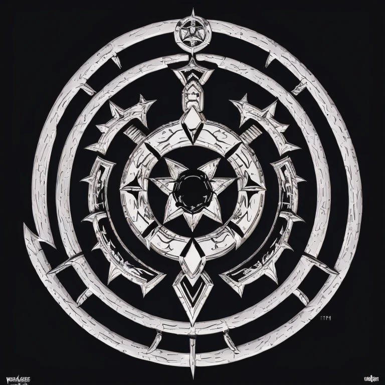 Round,emblem,sword,star,Bright,Dragon,