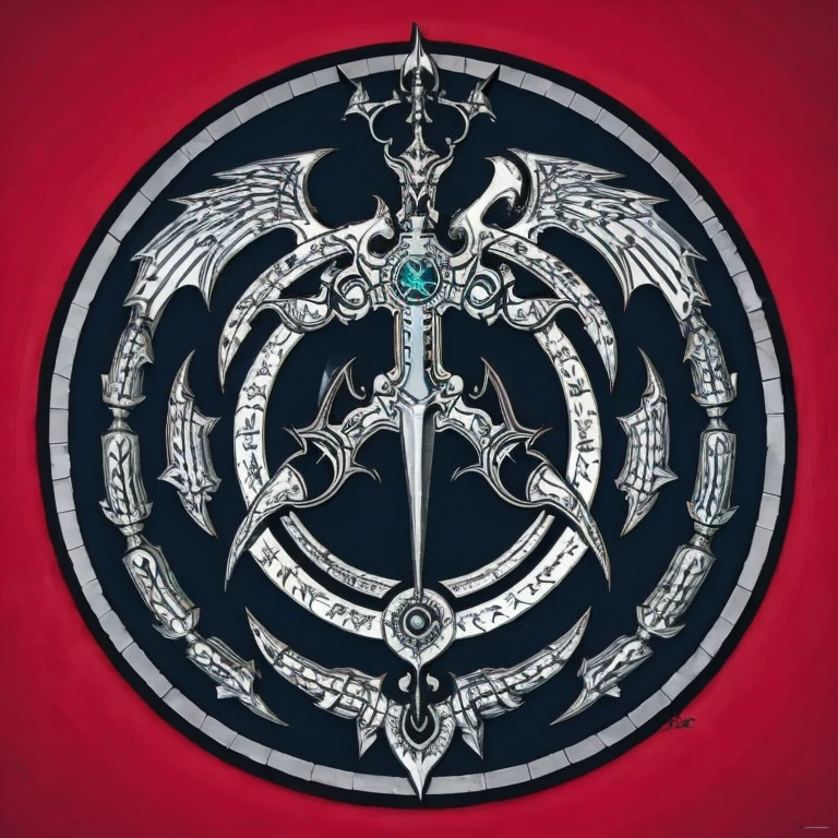 Round，emblem，sword，star，Bright，Dragon，