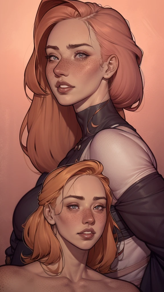 um close de uma mulher com sardas no rosto, freckled pale skin, with sardas, Sardas leves, Sardas leves e fofas, very Sardas leves, Freckles suggestion, elegant sardas, sardento, cabelo ruivo com Sardas, cute sardas, cabelo ruivo e Sardas, sardas, sardas!!!, soft sardas, sardento face, bochechas rosadas com sardas, sardas brancas