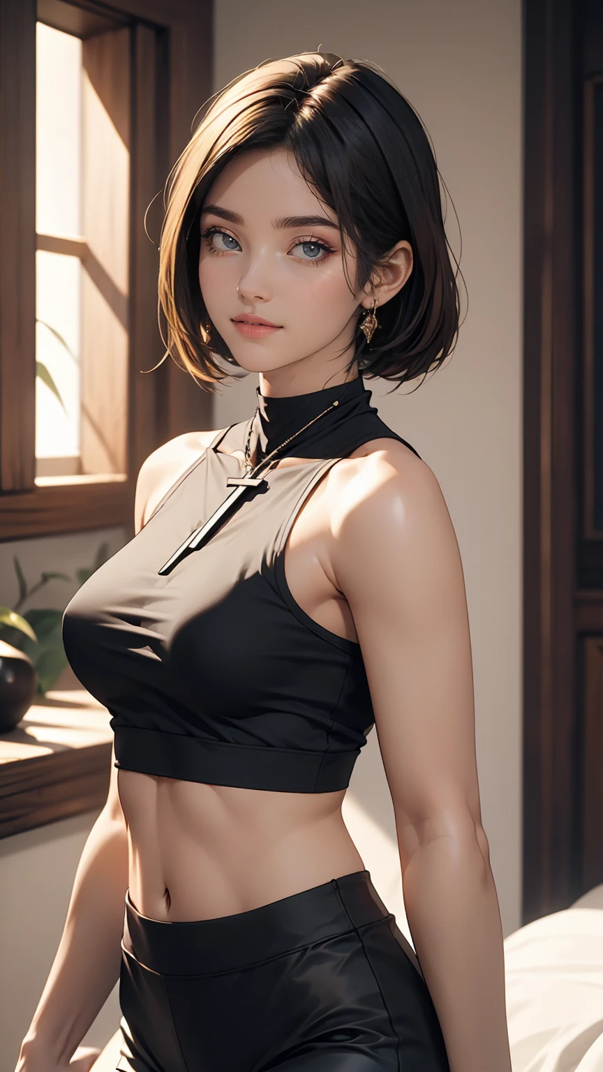 Seduction pose, 8k, masterpiece, RAW photo, best quality, photorealistic, extremely detailed CG unity 8k wallpaper, Depth of field, Cinematic Light, Lens Flare, Ray tracing, (extremely beautiful face, beautiful lips, beautiful eyes), intricate detail face, ((ultra detailed skin)) 1girl, pretty white girl, (very slim slender fit-muscled body:1.3), ((looking at viewer)),(seductive smile:1.3), (without people in the background:1.3), clear eyes, (pale skin), (medium eyes), face forward, (brown hair), (full body shot), ((naked very short slik skirt transparent black color:1.3)), (looking at viewer:1.3) open breast, very slim, medium breasts, turning back, (back shot), ass focus, brow front, thick thighs, (very small waist), (wide hips), (tight fitting skirt), holding ass with hands, realistic body, winter, snow mountain