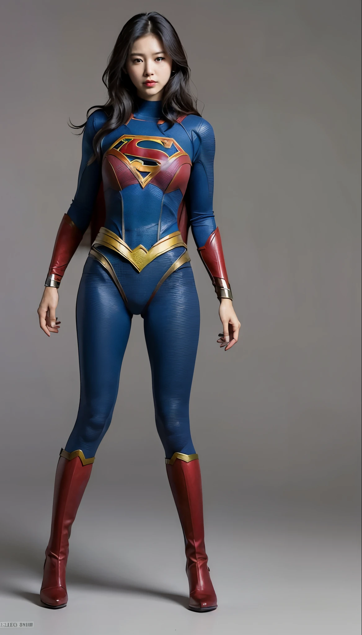No background、(((Supergirl&#39;The costume was completely destroyed.、There are holes)))、((((close your eyes、The face has a sad expression))))、(((((bleeding from the body)))))、((((Fluid flowing from the mouth))))、((defeat、死んだスーパーヒロインSupergirl, weak position, stand on tiptoe、Hanging))、(((It always looks painful)))、(((Painful expression)))、(((shout)))、(((hands and arms Hanging forward)))、(((expression of suffering、Expressions of anguish)))、(((Beautiful legs in black tights.)))、(((sufferingの美しさを法的に表現する)))、((((Make the most of your original images)))、(((A destroyed Supergirl costume)))、(((Beautiful Hair)))、(((suffering)))、(((Beautiful legs need to wear black tight shoes, Wear red boots)))、((Best image quality、8k))、((highest quality、8k、masterpiece:1.3))、(((Preserve background )))、Sharp focus:1.2、Beautiful woman with perfect figure:1.4、Slim Abs:1.2、Wet body:1.5、Highly detailed face and skin texture、8k