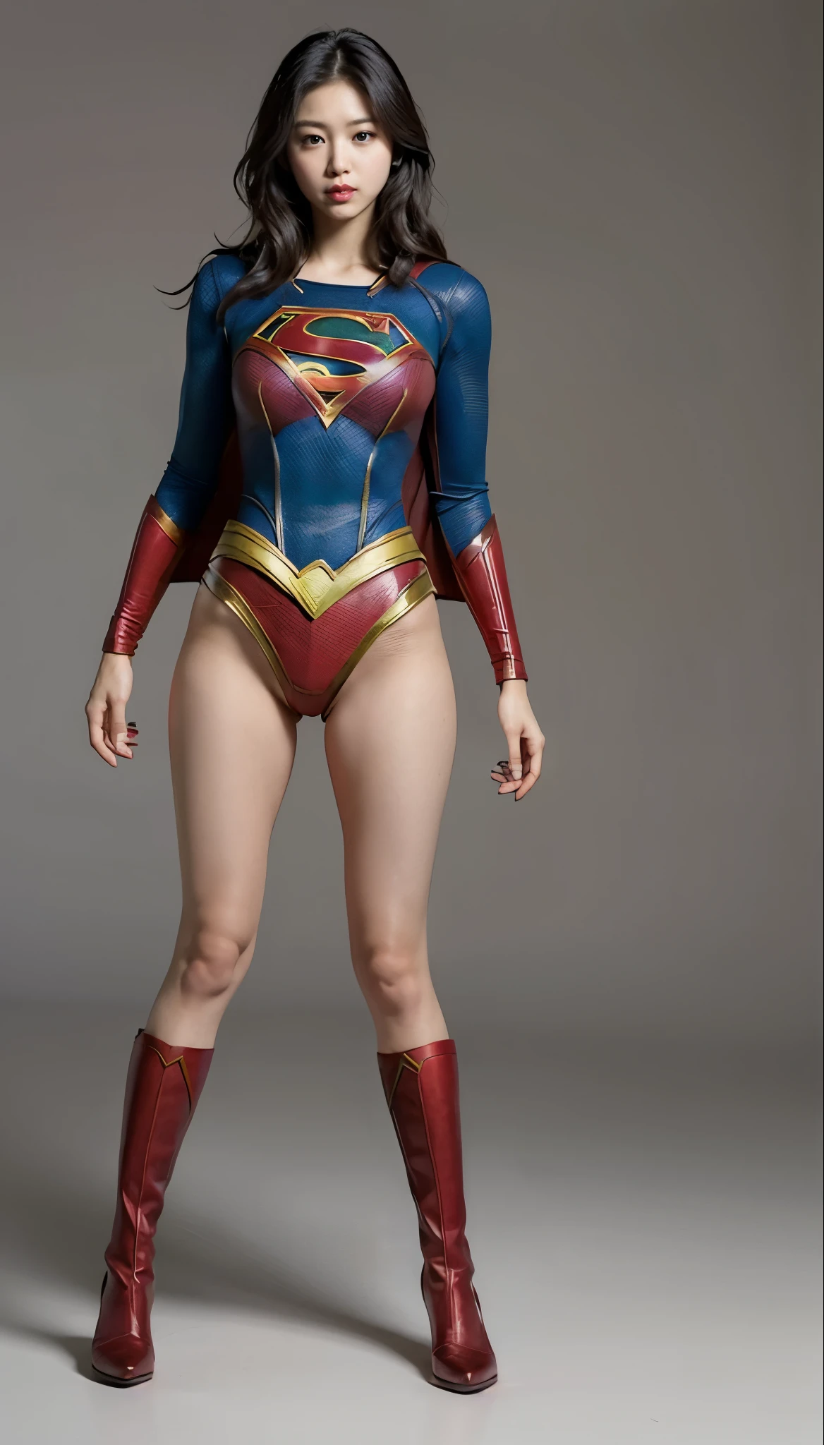 No background、(((Supergirl&#39;The costume was completely destroyed.、There are holes)))、((((close your eyes、The face has a sad expression))))、(((((bleeding from the body)))))、((((Fluid flowing from the mouth))))、((defeat、死んだスーパーヒロインSupergirl, weak position, stand on tiptoe、Hanging))、(((It always looks painful)))、(((Painful expression)))、(((shout)))、(((hands and arms Hanging forward)))、(((expression of suffering、Expressions of anguish)))、(((Beautiful legs in black tights.)))、(((sufferingの美しさを法的に表現する)))、((((Make the most of your original images)))、(((A destroyed Supergirl costume)))、(((Beautiful Hair)))、(((suffering)))、(((Beautiful legs need to wear black tight shoes, Wear red boots)))、((Best image quality、8k))、((highest quality、8k、masterpiece:1.3))、(((Preserve background )))、Sharp focus:1.2、Beautiful woman with perfect figure:1.4、Slim Abs:1.2、Wet body:1.5、Highly detailed face and skin texture、8k