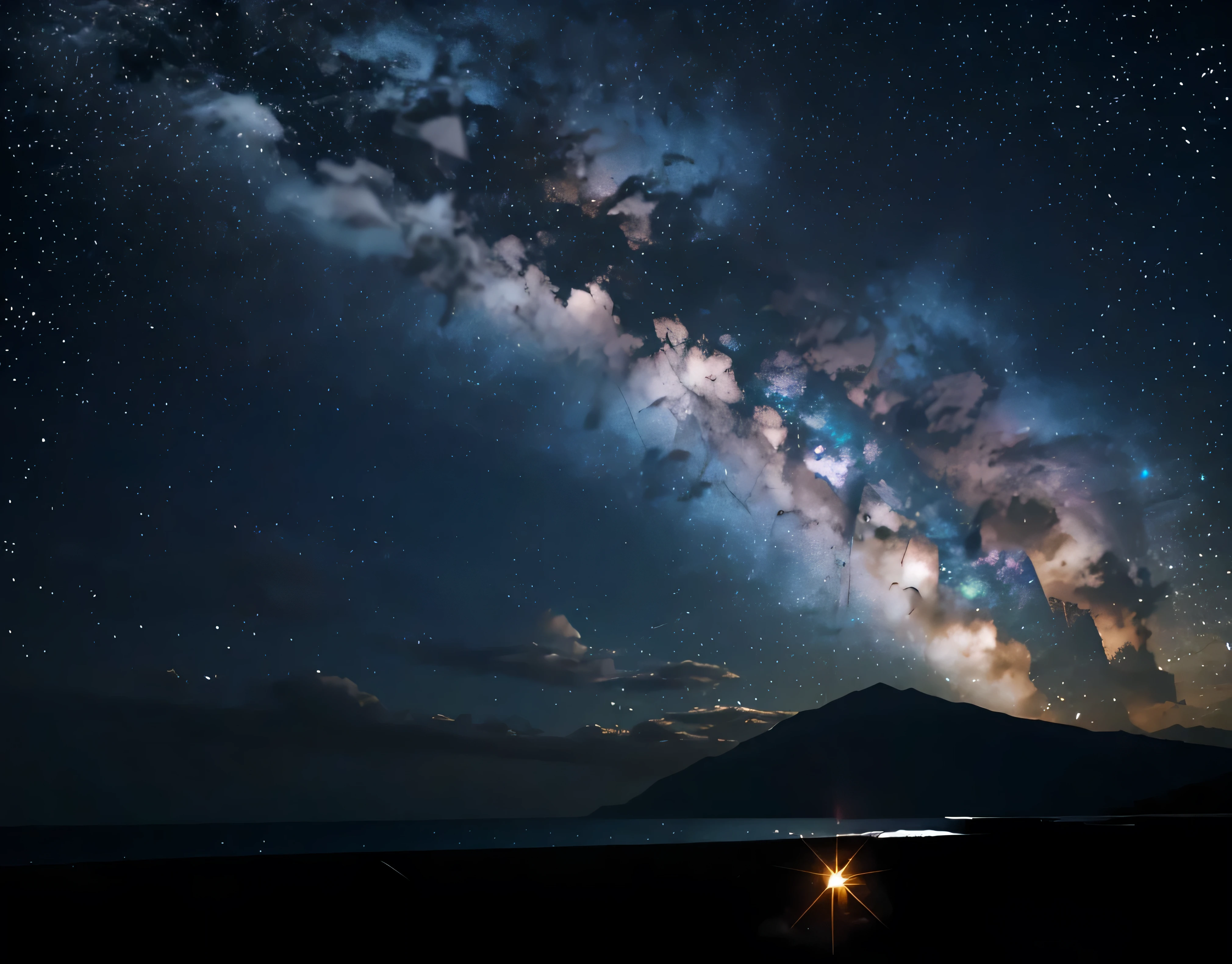 A single photo、The summit of god、god々Shining golden god、The God of Gods located at an altitude of 10,523m、A rainbow-colored halo appears around the sun!!、A fantastic view of the stars、The wind is blowing so hard that it&#39;s sending up heavy snow smoke.、((Diamond dust flutters:1.4)).Diamond dust sparkles、Rugged Mountain々、Mountain々The light reflected on the lake surface between、Seven photos with beautiful contrasts of light、Magnificent sea of clouds、wood々、The mountain was covered with snow々、sunny、Lots of lens flares、The morning sun shines brightly、The morning sun shines brightly、(Ultra-realistic:1.2), High resolution, (Bright colors, High resolution:1.1), (Sharp focus:1.1), (Physically Based Rendering:1.1), Tyndall effect, Colorful lights, (((Light shines through the gaps in the clouds))), Beautiful perspective, Contrasting Shadows, Moving configuration, Realistic landscape, unique configuration, Soft texture, Intricate details, godMysterious atmosphere, An artistic exploration of light and shadow,Golden dazzling light、A world view that captivates all who see it、Fantasy World、Mountain close to space々Altitude 8253m 、god area、