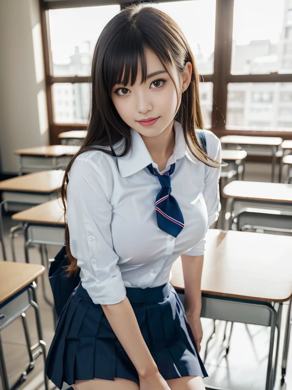 masutepiece, Best Quality, japanaese girl,1girl in, 8K, Raw photo, top-notch quality, masutepiece, nffsw:1.2, exceptionally detailed RAW color photo, professional-grade photograph, (Realistic, Photorealistic:1.37), (highly detailedskin:1.2), Ultra-high resolution, (lenz 50mm), (F/1.2),Exquisitely Detailed Eyes,Staring at the viewer,
break
With 1 girl (There are many elderly people:1.4), Beautiful face, kawaii,(Smile:1.05),(20yr old, Large breasts, wide-hips,Straight hair, (Short hair), Black eyes, white fine skin,small mouth, high cheekbones (Definition), Sexy Pose,(Leaning forward:1.3),(The to the FW:1.1),White panties、Korean Idol、Nogizaka Idol、hposing Gravure Idol、Adults、actress、(masutepiece, top-quality:1.3), (Ultra detailed 8K cg:1.2), (hyper realisitic:1.35), (Photorealistic:1.45), (Realistic:1.4), Cowboy Shot,
1 beautiful Japanese girl, 22 years old, super model, Japanese Idol, __expression__, Large breasts, (sitting on the desk:1.1), (School uniform:1.4), (Skirt lift:1.6),
(School classroom background:1.1),