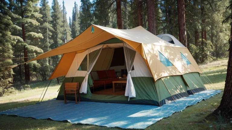 camp for adults USSR in hippie style