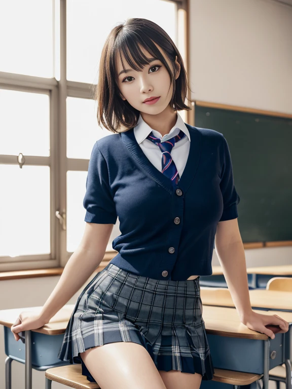 masutepiece, Best Quality, japanaese girl,1girl in, 8K, Raw photo, top-notch quality, masutepiece, nffsw:1.2, exceptionally detailed RAW color photo, professional-grade photograph, (Realistic, Photorealistic:1.37), (highly detailedskin:1.2), Ultra-high resolution, (lenz 50mm), (F/1.2),Exquisitely Detailed Eyes,Staring at the viewer,
break
With 1 girl (There are many elderly people:1.4), Beautiful face, kawaii,(Smile:1.05),(20yr old, Large breasts, wide-hips,Straight hair, (Short hair), Black eyes, white fine skin,small mouth, high cheekbones (Definition), Sexy Pose,(Leaning forward:1.3),(The to the FW:1.1),White panties、Korean Idol、Nogizaka Idol、hposing Gravure Idol、Adults、actress、(masutepiece, top-quality:1.3), (Ultra detailed 8K cg:1.2), (hyper realisitic:1.35), (Photorealistic:1.45), (Realistic:1.4), Cowboy Shot,
1 beautiful Japanese girl, 22 years old, super model, Japanese Idol, __expression__, Large breasts, (sitting on the desk:1.1), (School uniform:1.4), (Skirt lift:1.6),
(School classroom background:1.1),