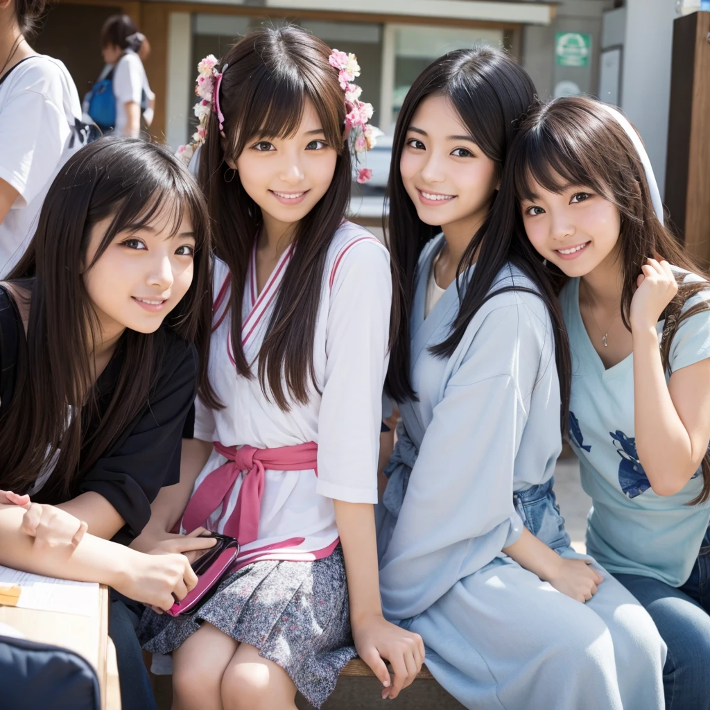 Pretty girl　Japanese students