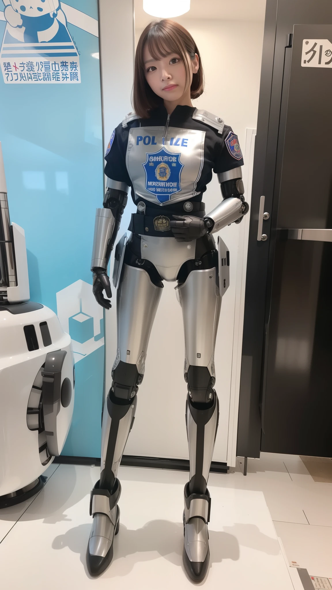 armored robot, Police, robot