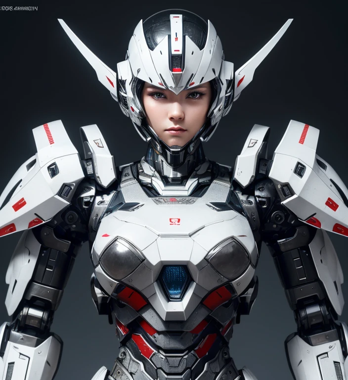 Textured skin, Super Detail, high details, High quality, Best Quality, hight resolution, 1080p, hard disk, beautiful,(War Machine),Beautiful Cyborg Woman,Mecha Cyborg Girl,Battle Mode,Girl with a mecha body