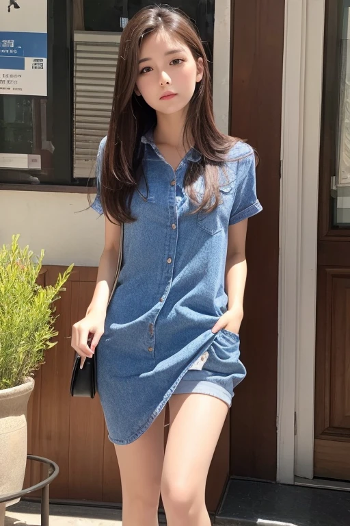 whole body,masterpiece,high quality,Woman has urinary incontinence,In town